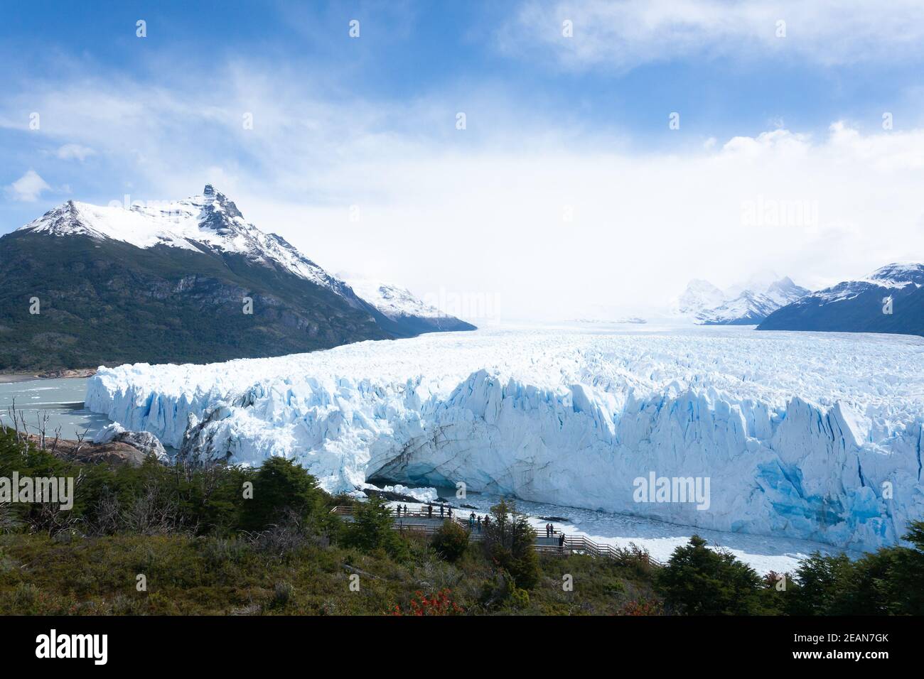 Perito Moreno Gletscherblick, Patagonien Landschaft, Argentinien Stockfoto