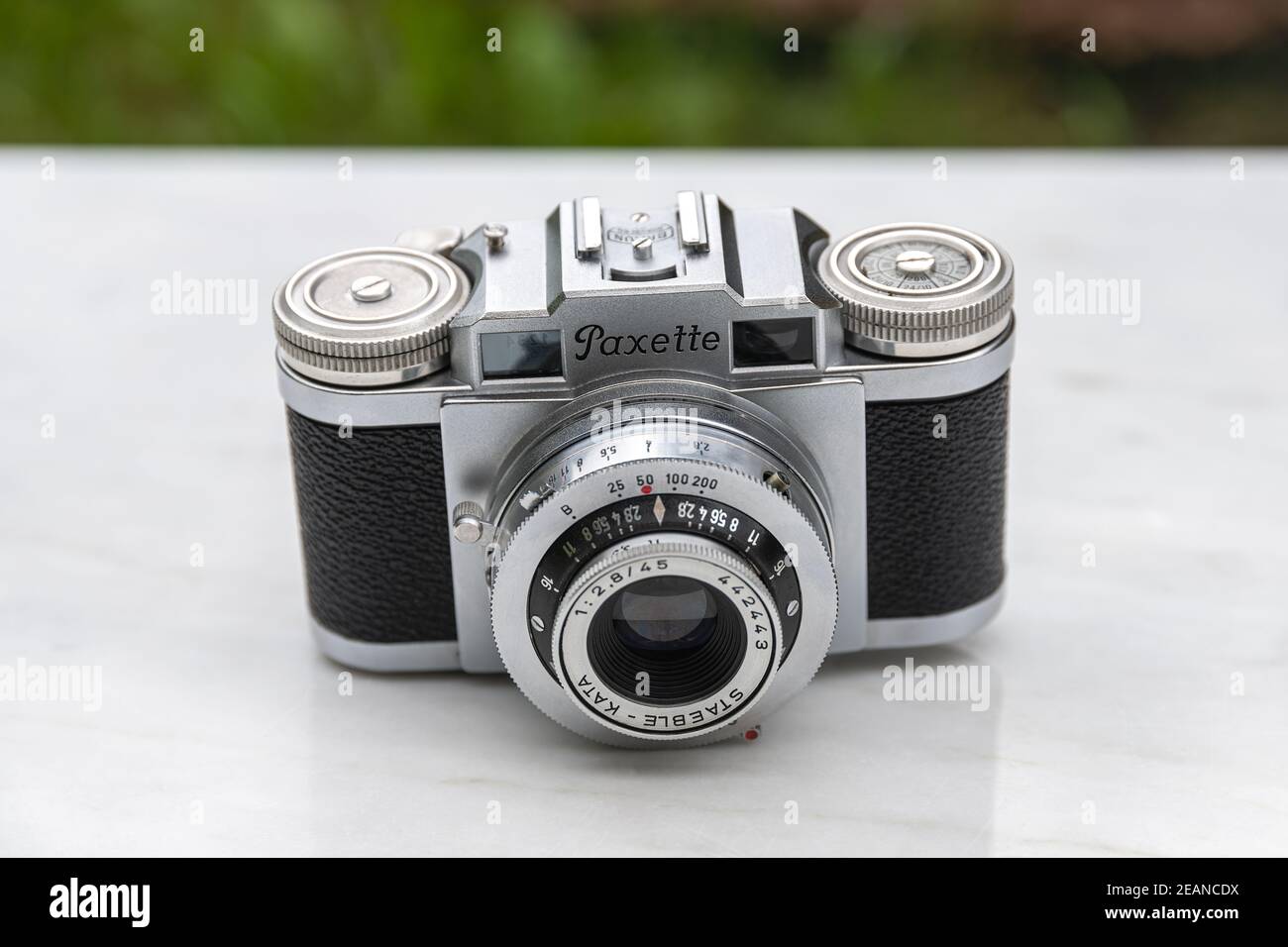 Braun Paxette - Vintage, alte Filmkamera Stockfoto