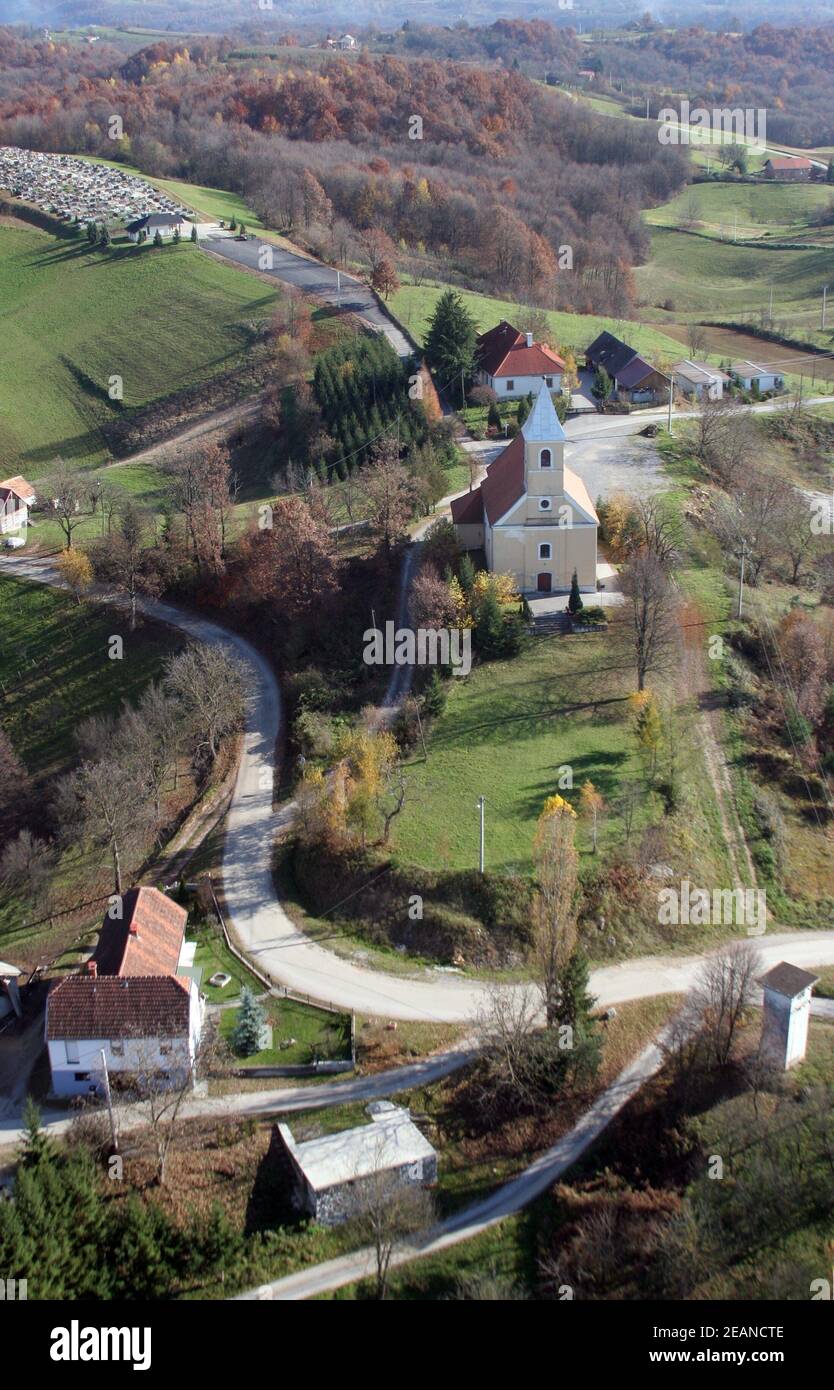 Kirche Unserer Lieben Frau von Lourdes und St. Joseph in der Barilovicki Leskovac, Kroatien Stockfoto