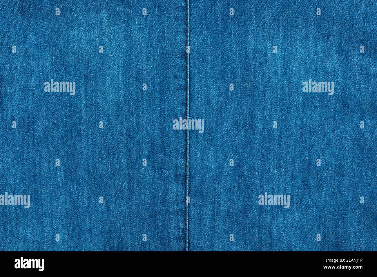 Blaue Naht auf blauem Denim, Mode Stockfoto