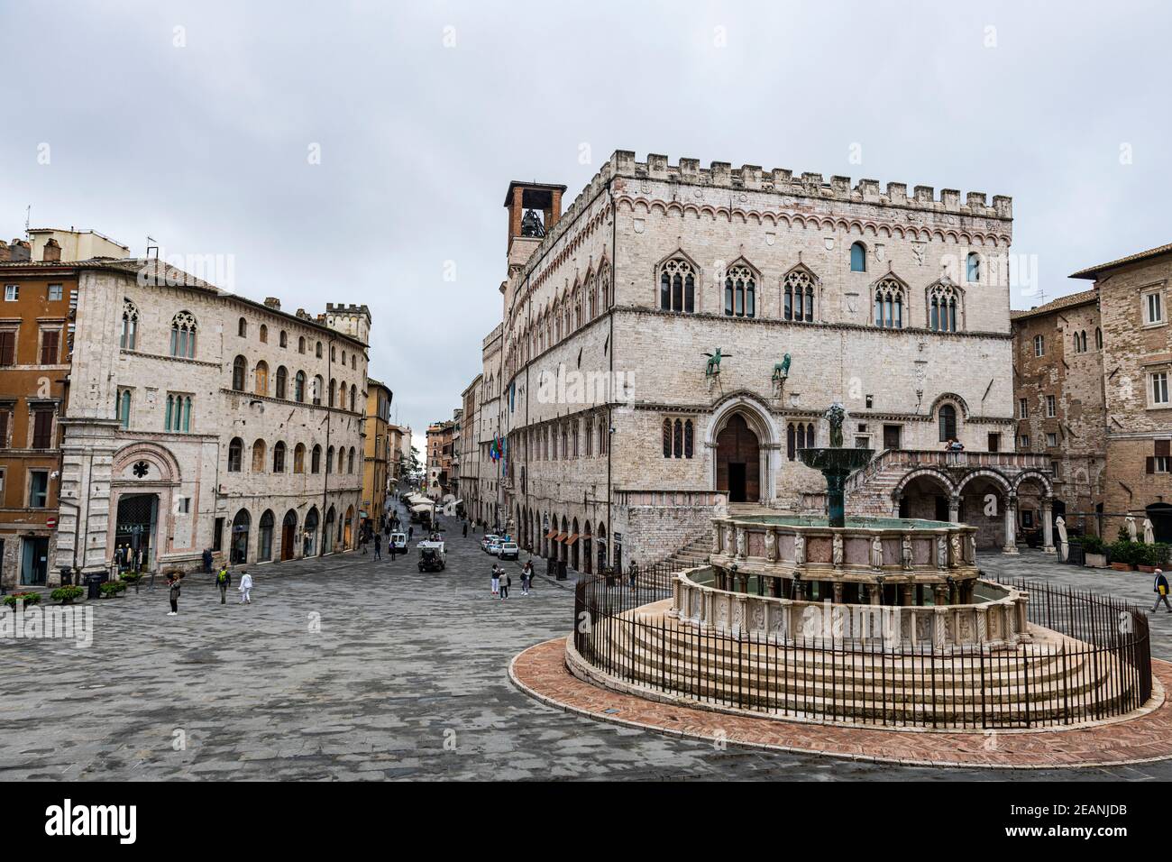 Palazzo dei Priori, historisches Zentrum von Perugia, Umbrien, Italien, Europa Stockfoto