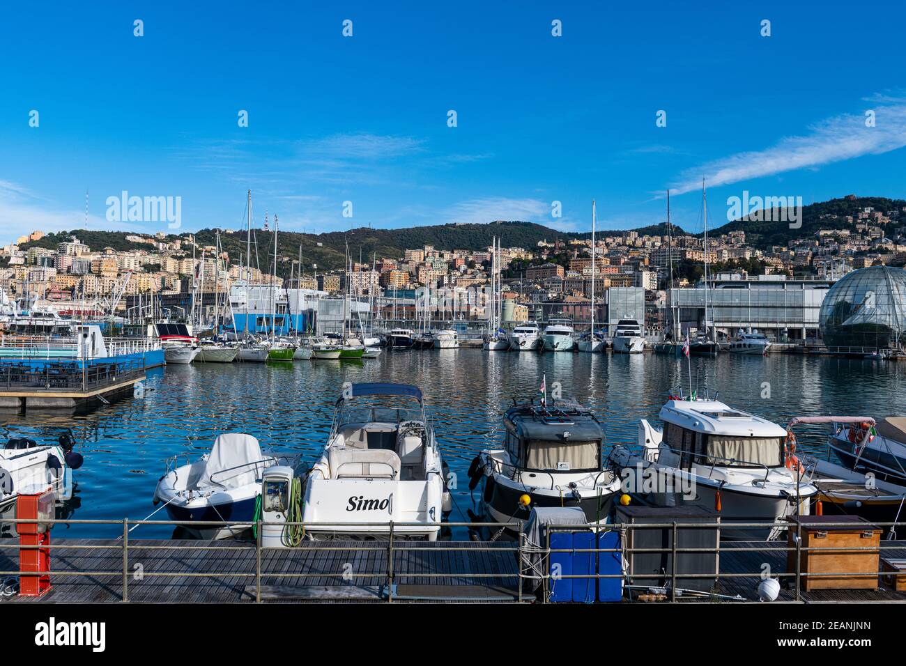 Hafen von Genua, Genua, Ligurien, Italien, Europa Stockfoto
