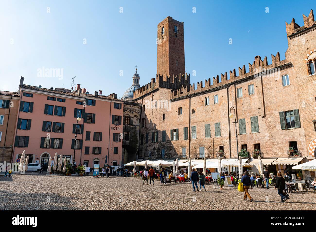 Torre del Gabbia, Mantua, UNESCO-Weltkulturerbe, Lombardei, Italien, Europa Stockfoto