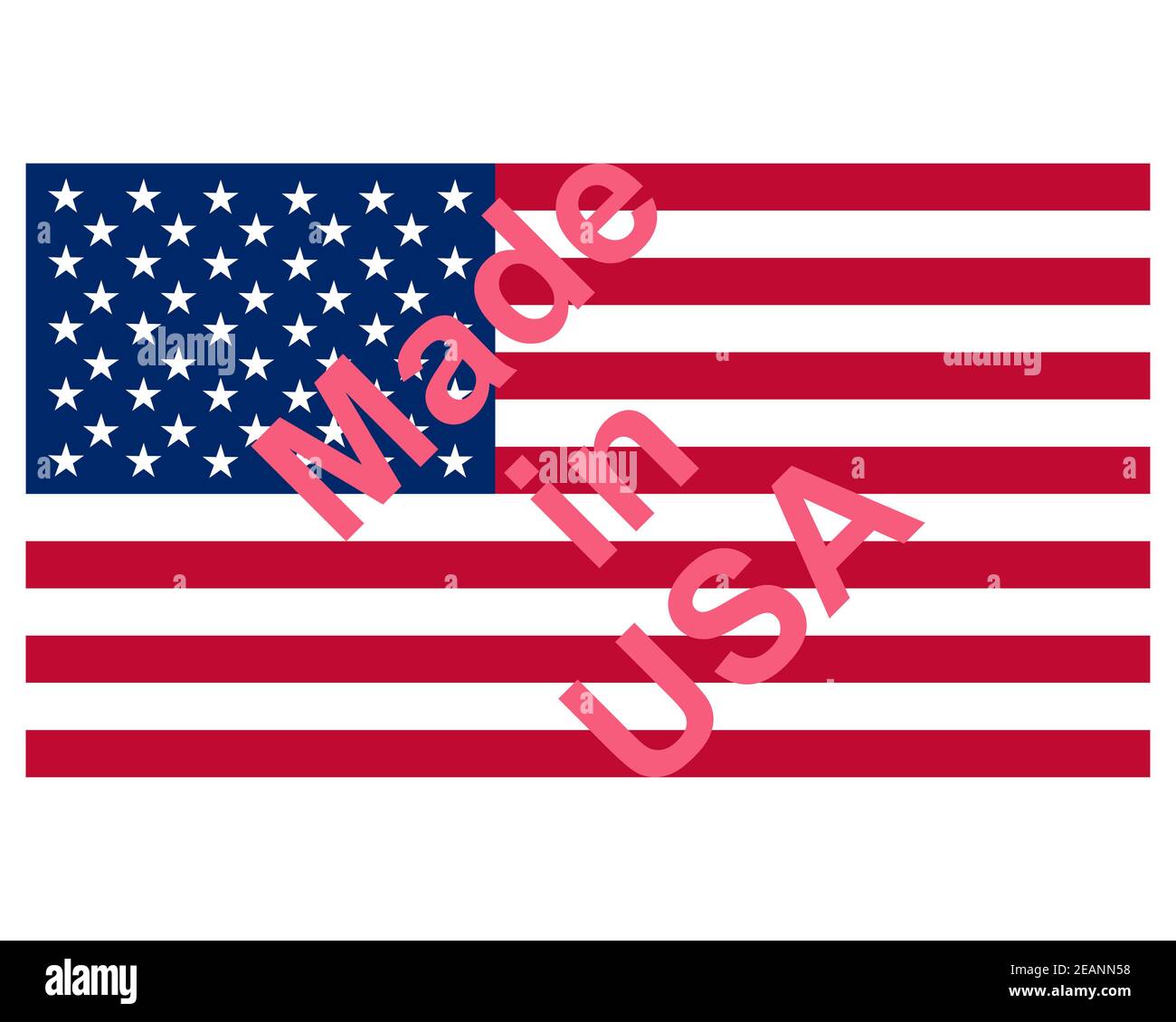 qualitÃ¤tsiegel made in USA Stockfoto