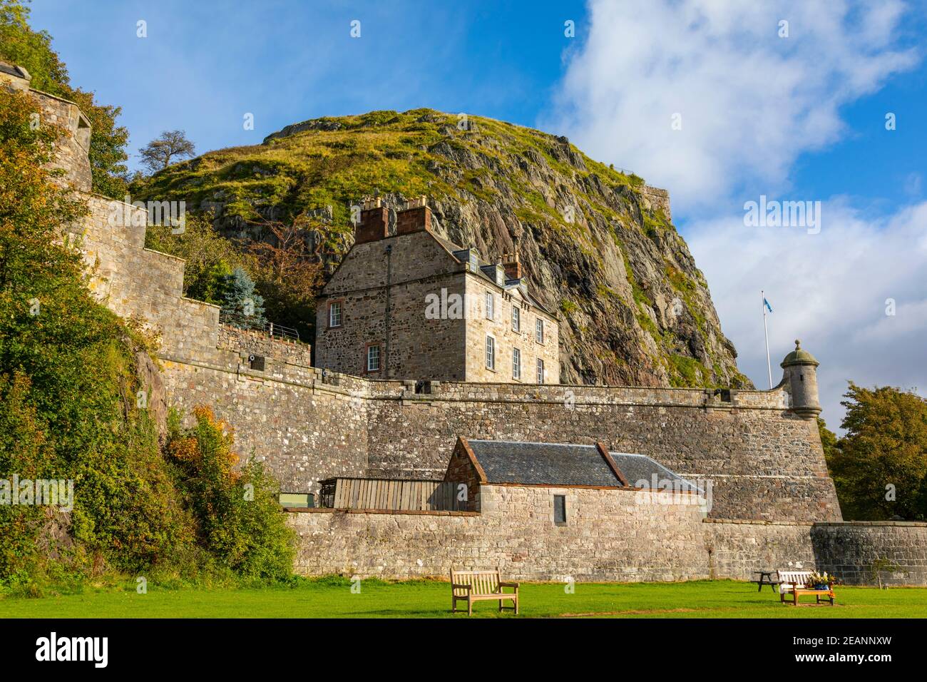 Dumbarton Castle, Dumbarton Rock, Dunbartonshire, Schottland, Vereinigtes Königreich, Europa Stockfoto