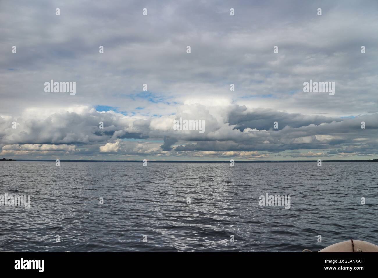 seascape First-Person-Blick von einem Motorboot Stockfoto