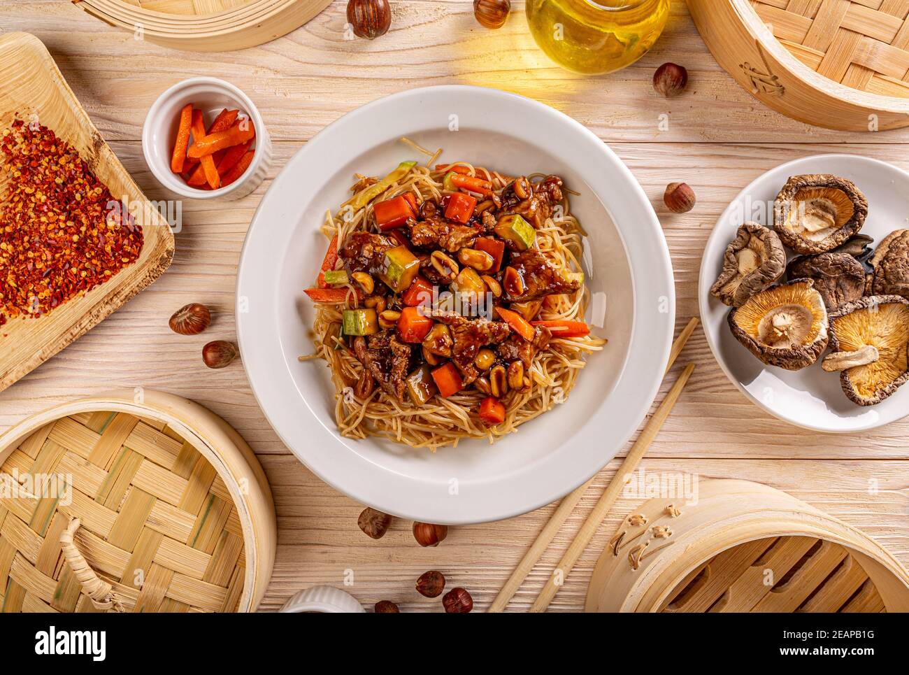 Chinesisches Hauptgericht Stockfoto