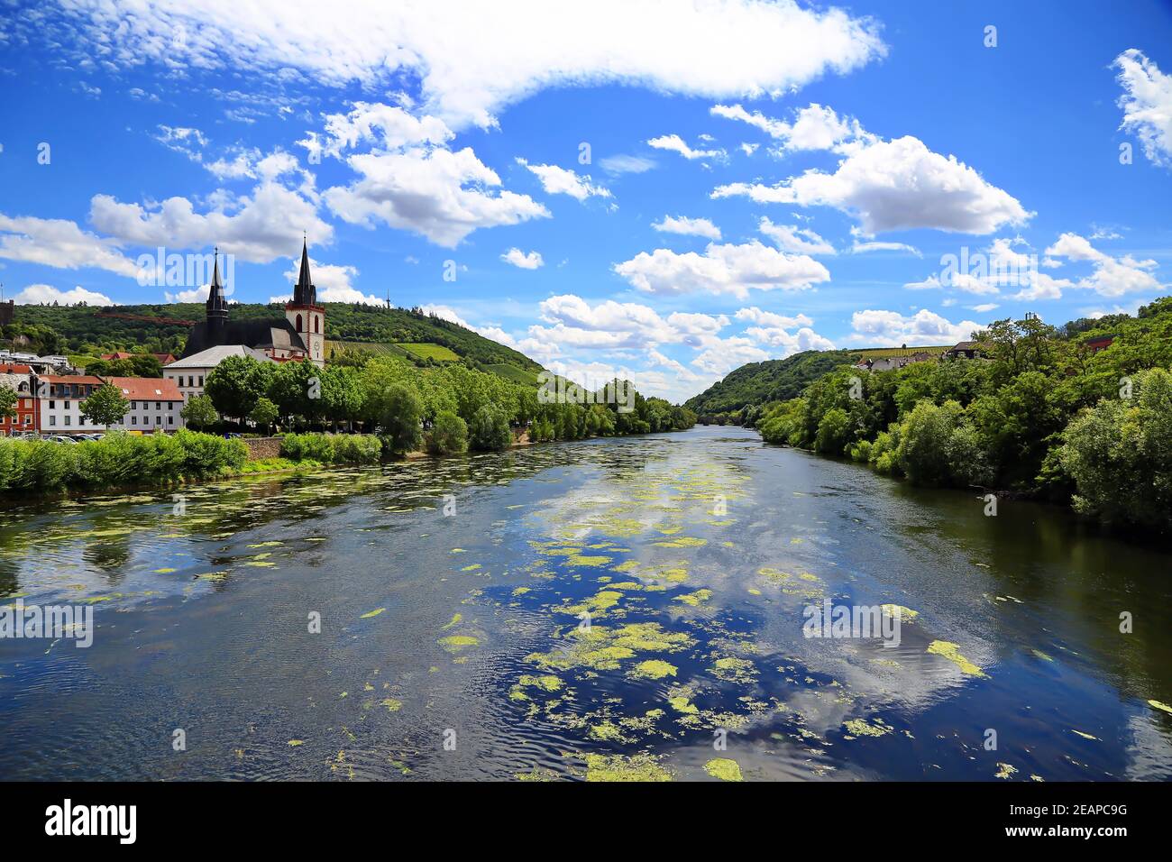 Bingen am Rhein ist eine Stadt in Rheinland-Pfalz mit vielen Historische Sehenswürdigkeiten Stockfoto