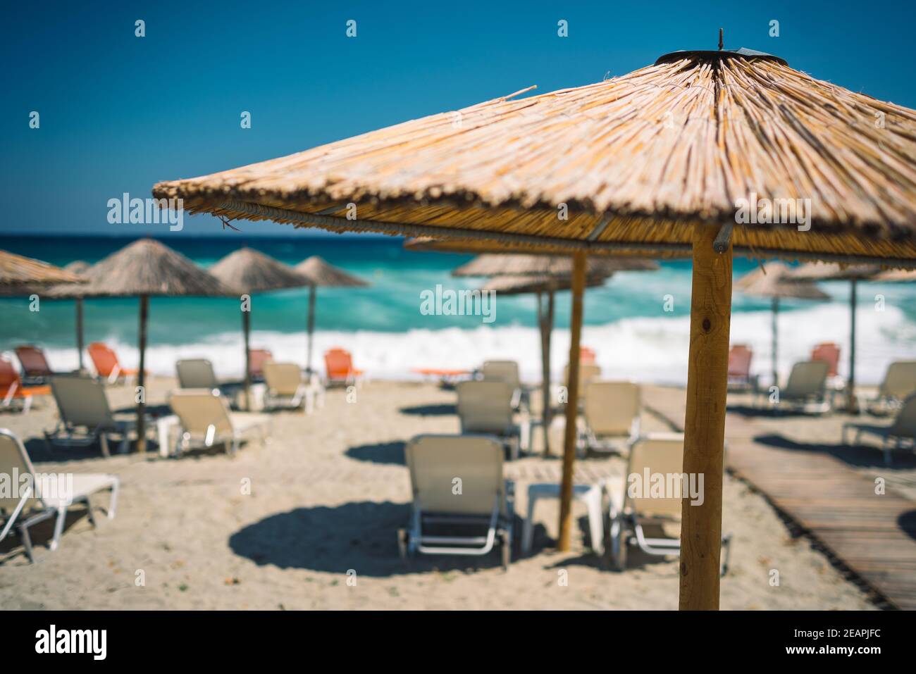 Strand Zagora Stockfoto