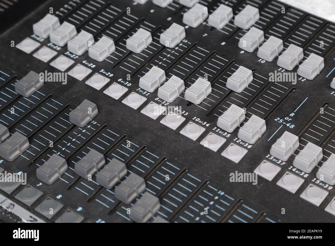 Light Controller Mixer Board Stockfoto