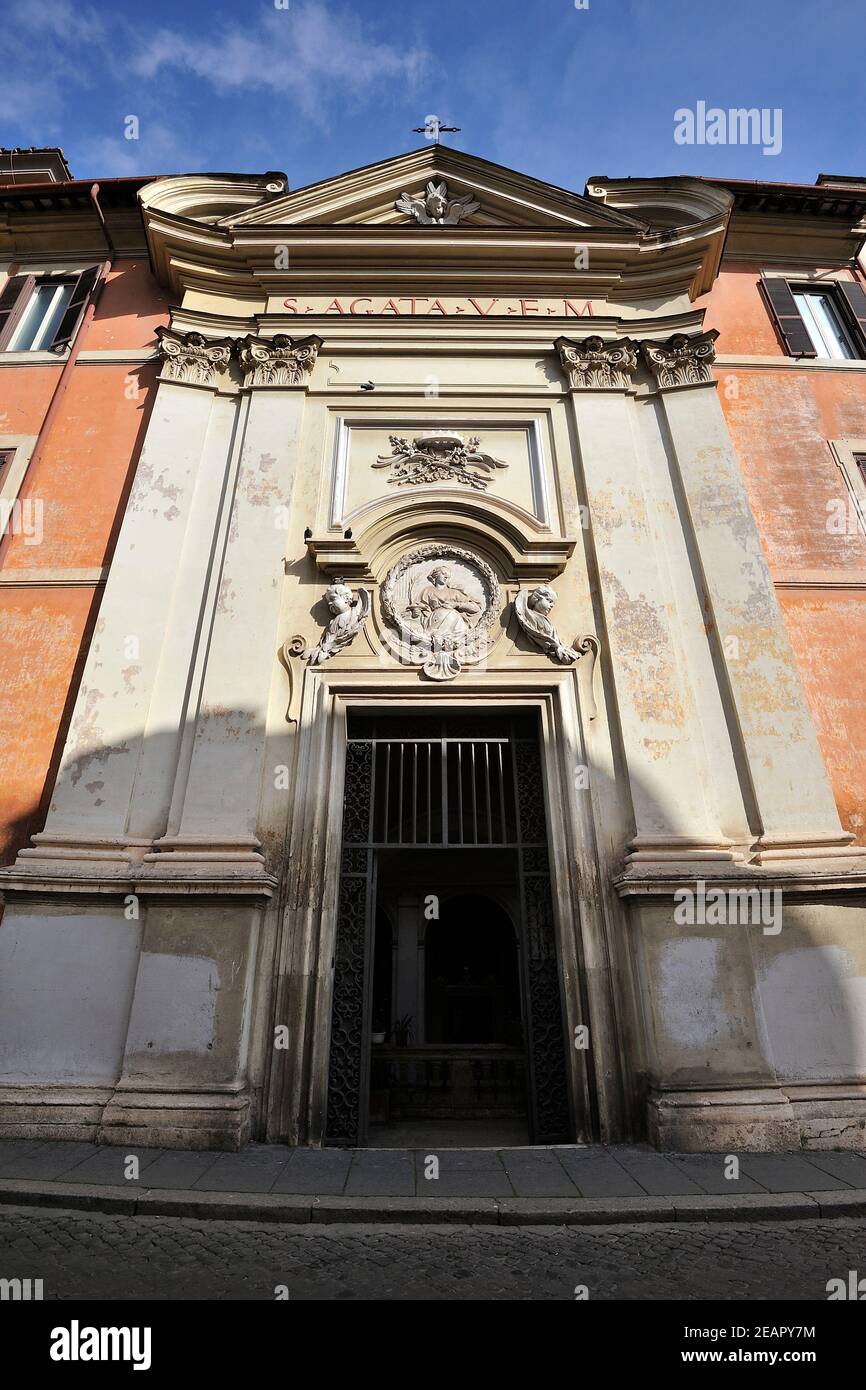 Italien, Rom, Kirche Sant'Agata dei Goti (Heilige Agatha der Goten) Stockfoto