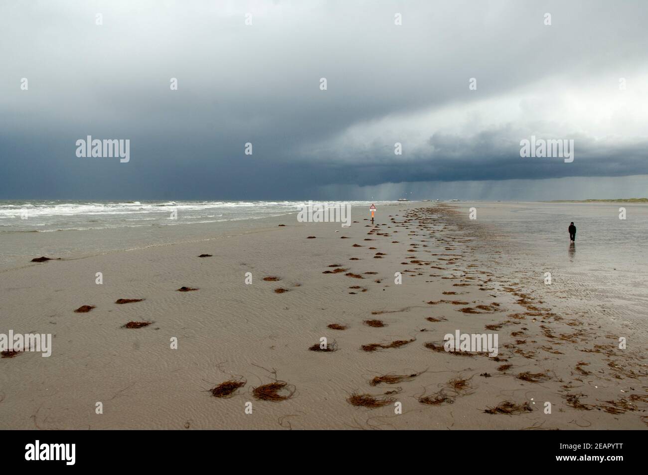 Gewitter, Kueste, Meer, wetter Stockfoto