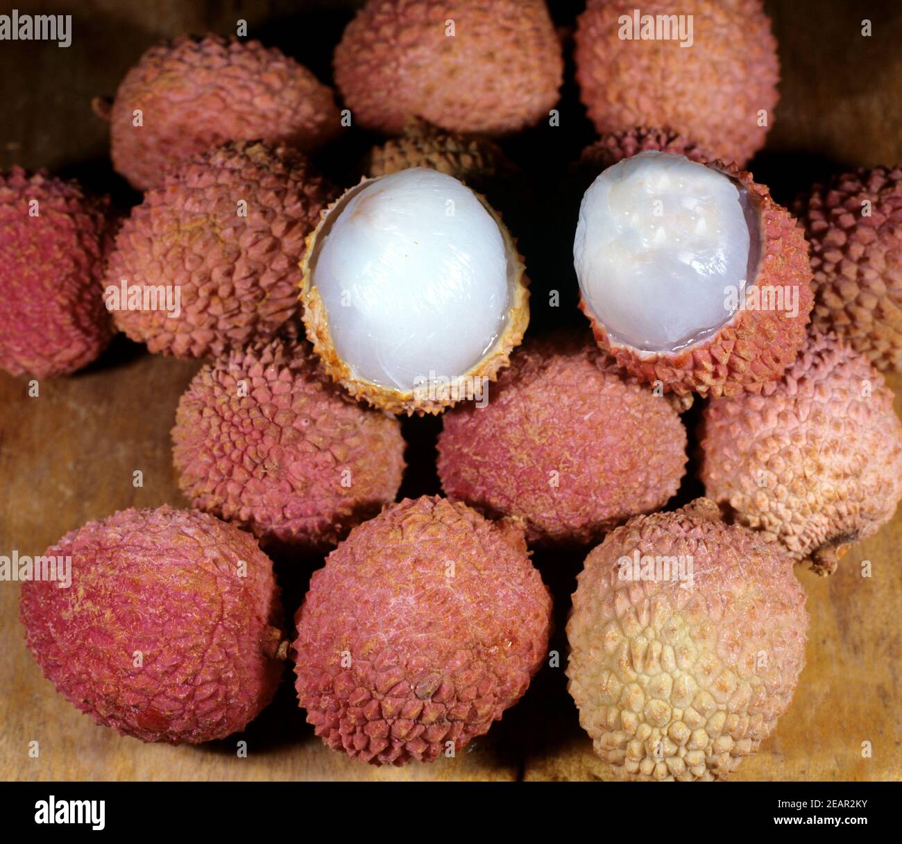 Litschi chinensis Stockfoto