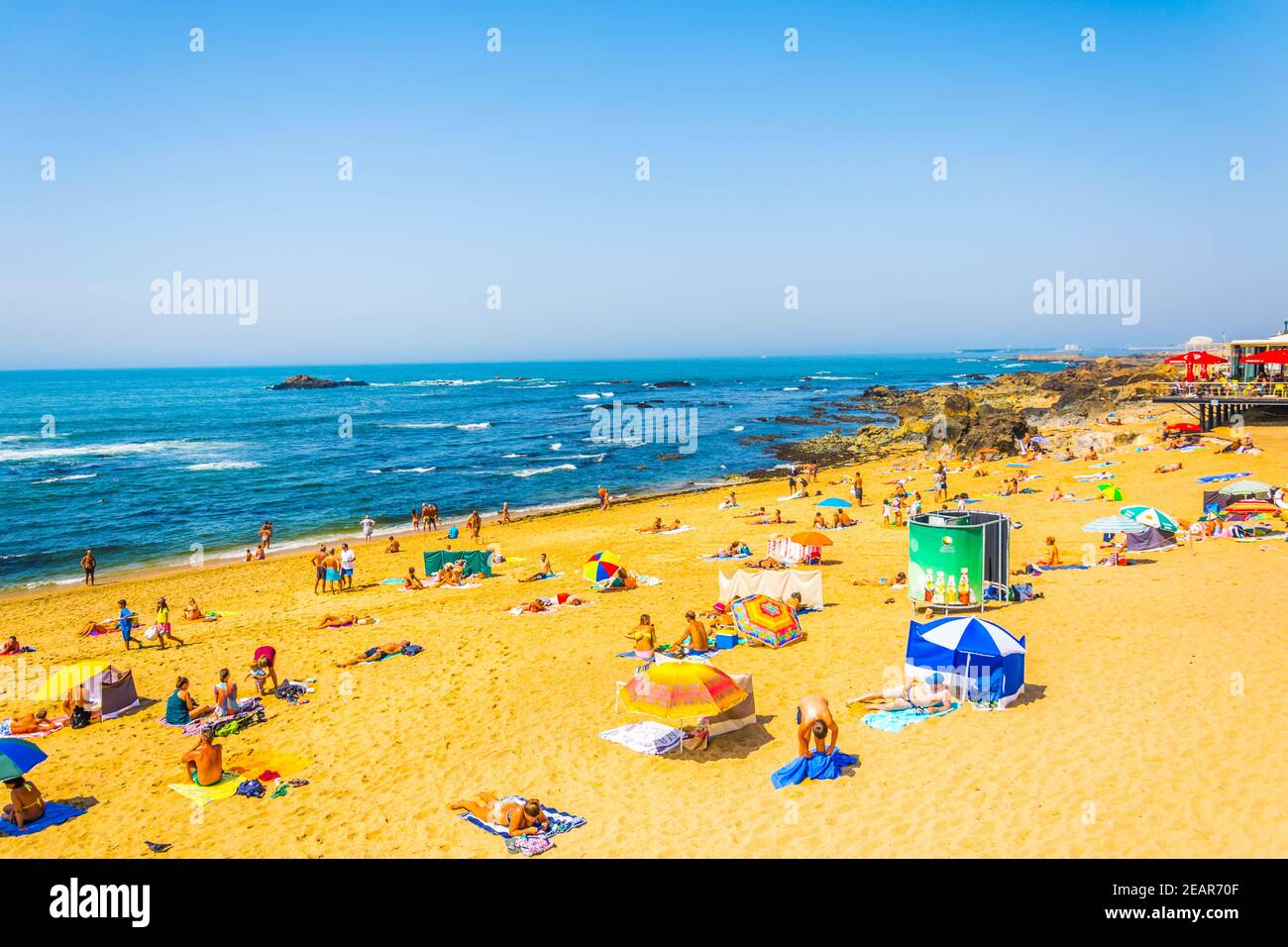 Carneiro und dos ingleses Strände in der Nähe von Porto, Portugal. Stockfoto