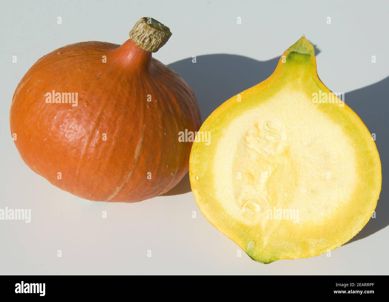 Hokkaidokuerbis, Cucurbita, Stockfoto