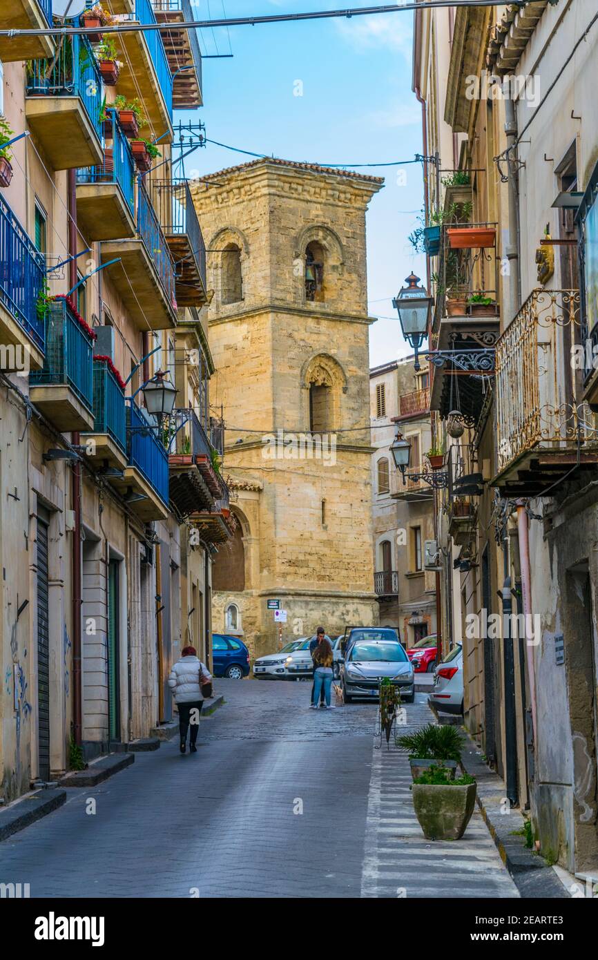 Parocchia San Tommaso Apostolo in Enna, Sizilien, Italien Stockfoto