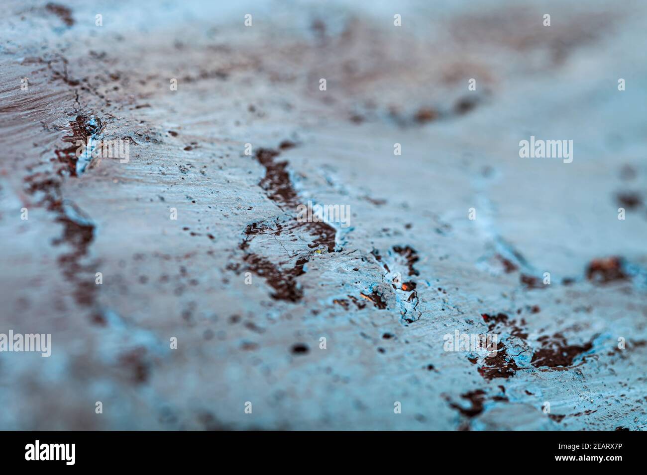 Struktur der Betonwand. Blaue und schwarze Farben. Hintergründe Texturen. Stockfoto