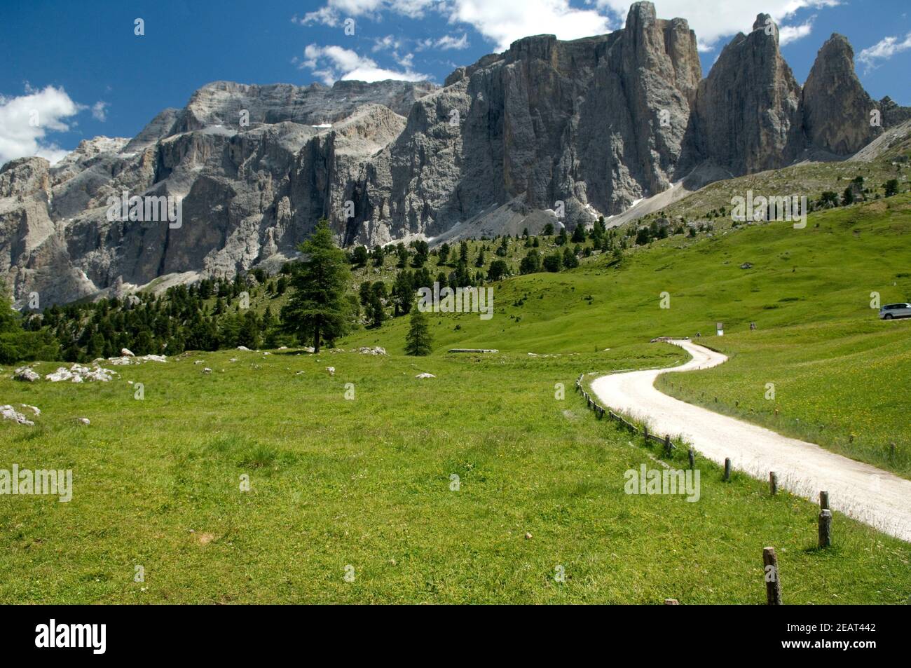 Sellamassiv, Dolomiten Stockfoto