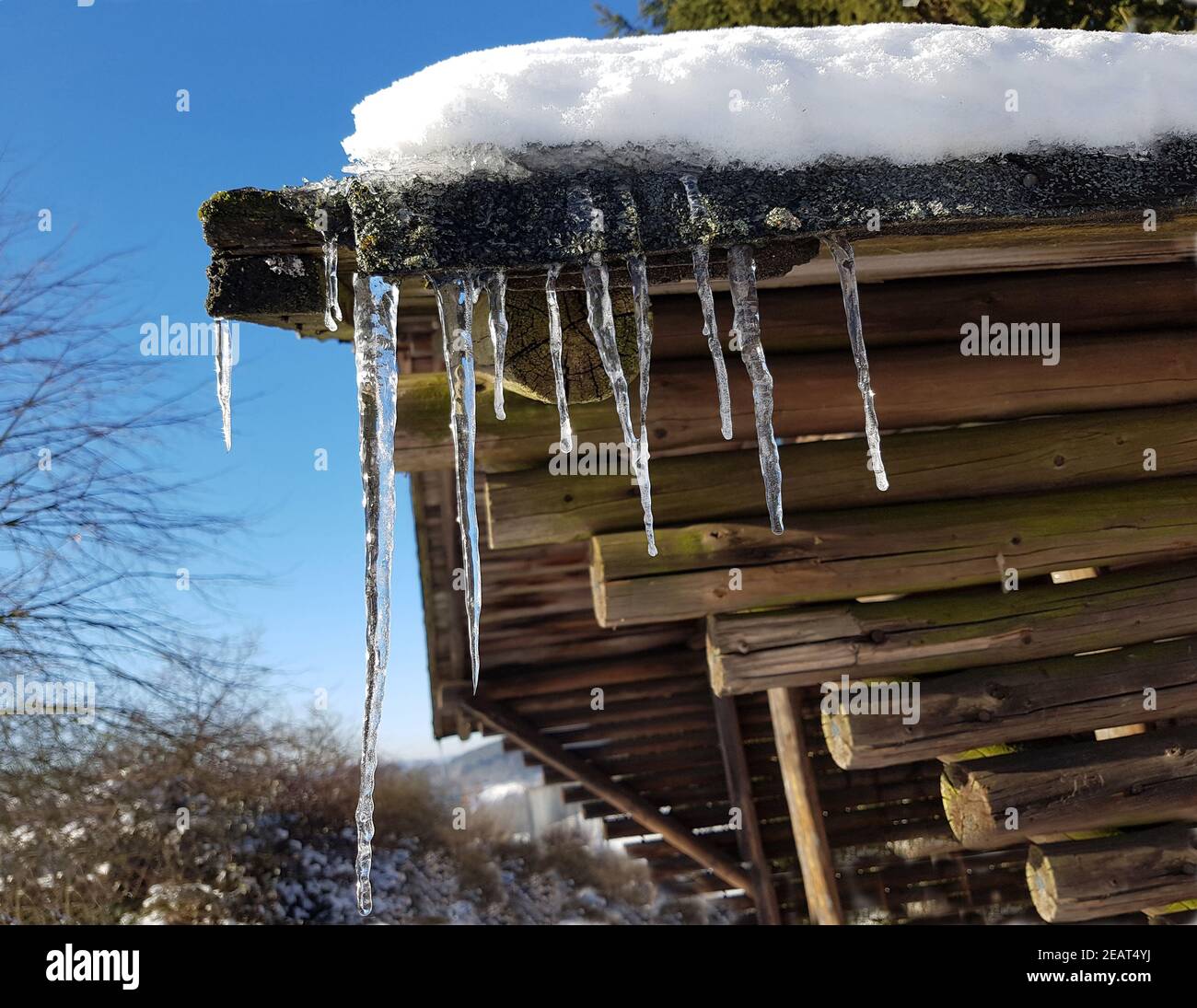 Eiszapfen Stockfoto