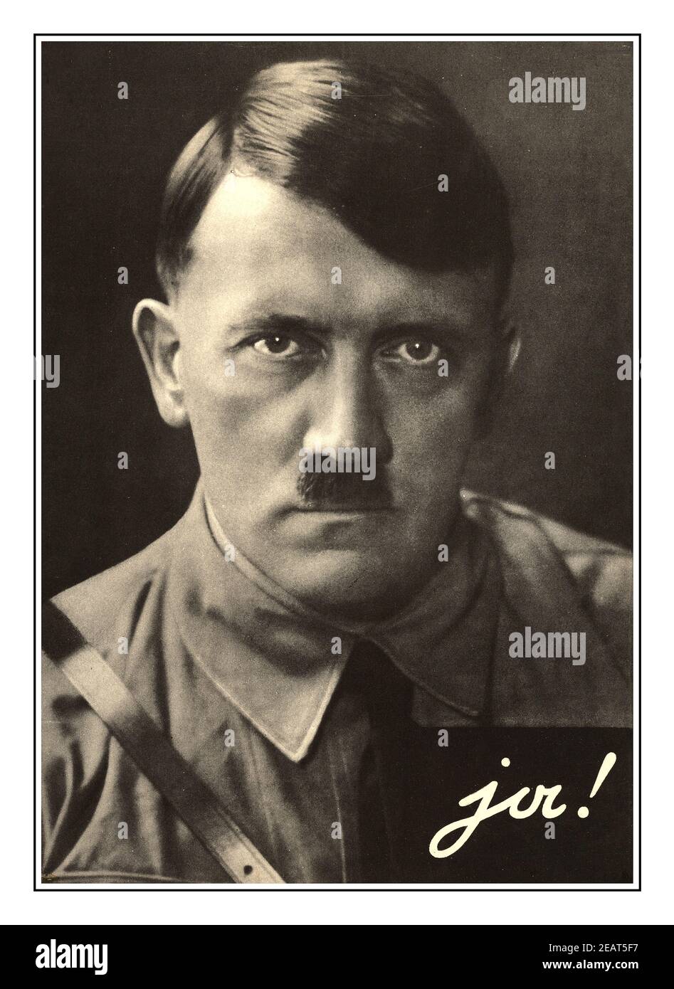 .1938, 'Adolf Hitler Referendum Annexion Anschluss Austria 1938' Originalplakat Stockfoto