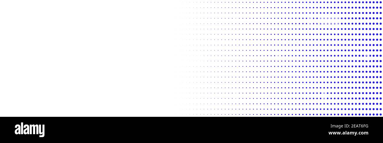 Viele blaue Punkte auf weißem Hintergrund Stockfoto