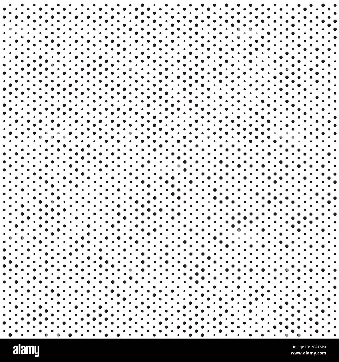 Viele schwarze Punkte auf einem weißen Hintergrund Panorama Stockfoto