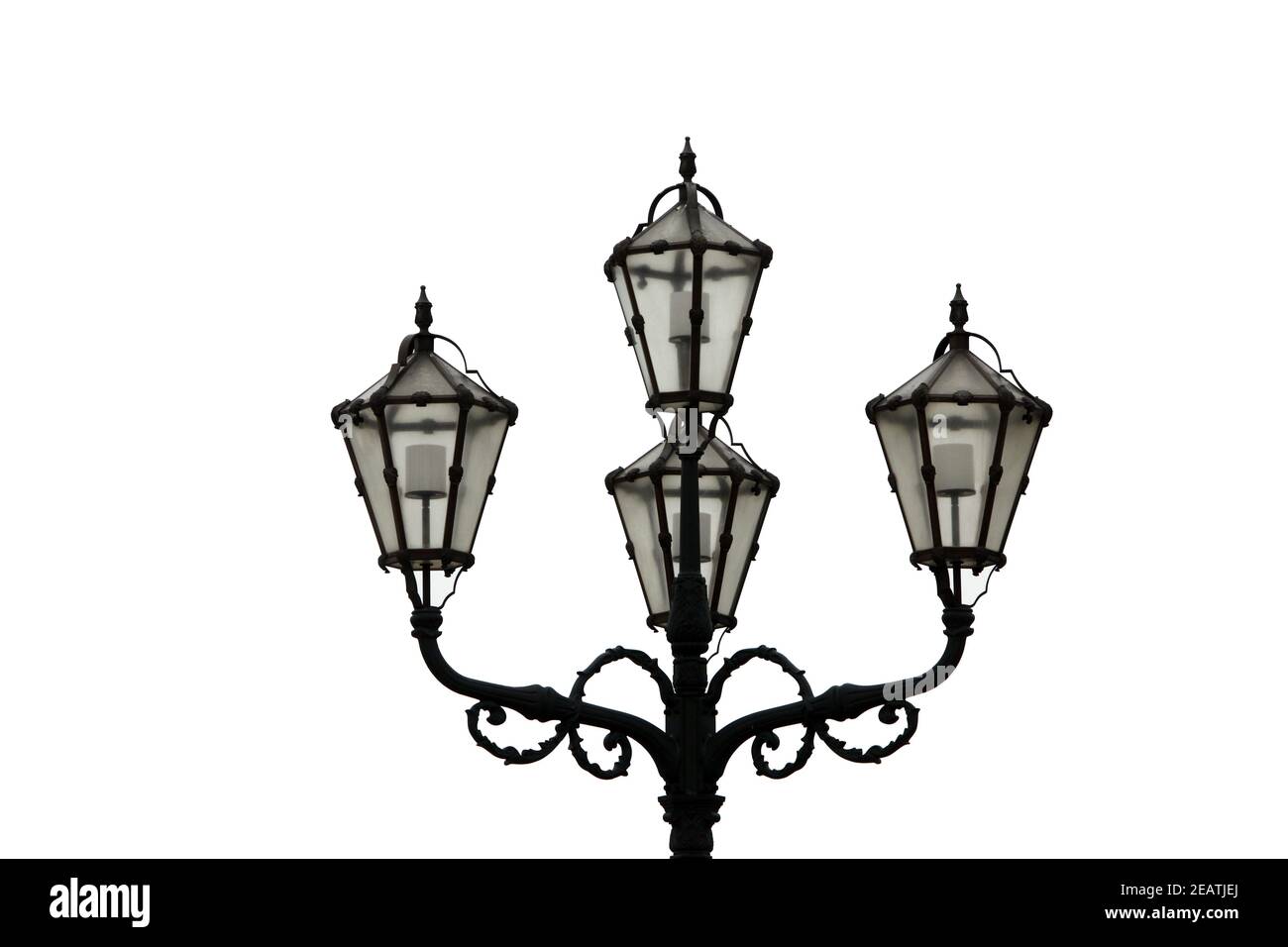 Straßenlaterne vor Schloss Schönbrunn in Wien, Österreich Stockfoto