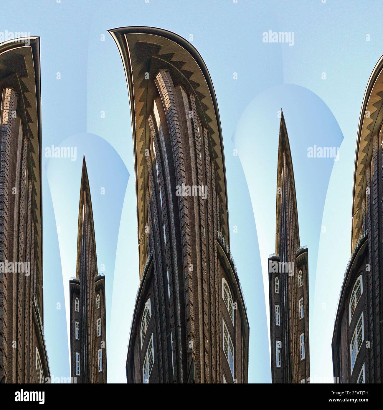 Dimensionale Architektur Stockfoto
