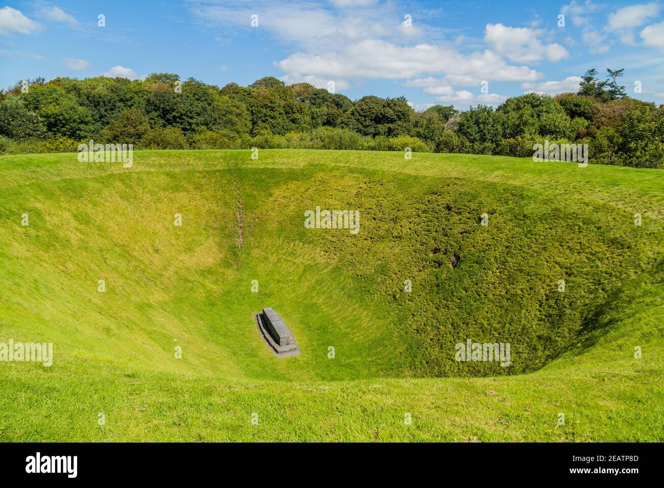 Der Irish Sky Garden Crater Stockfoto