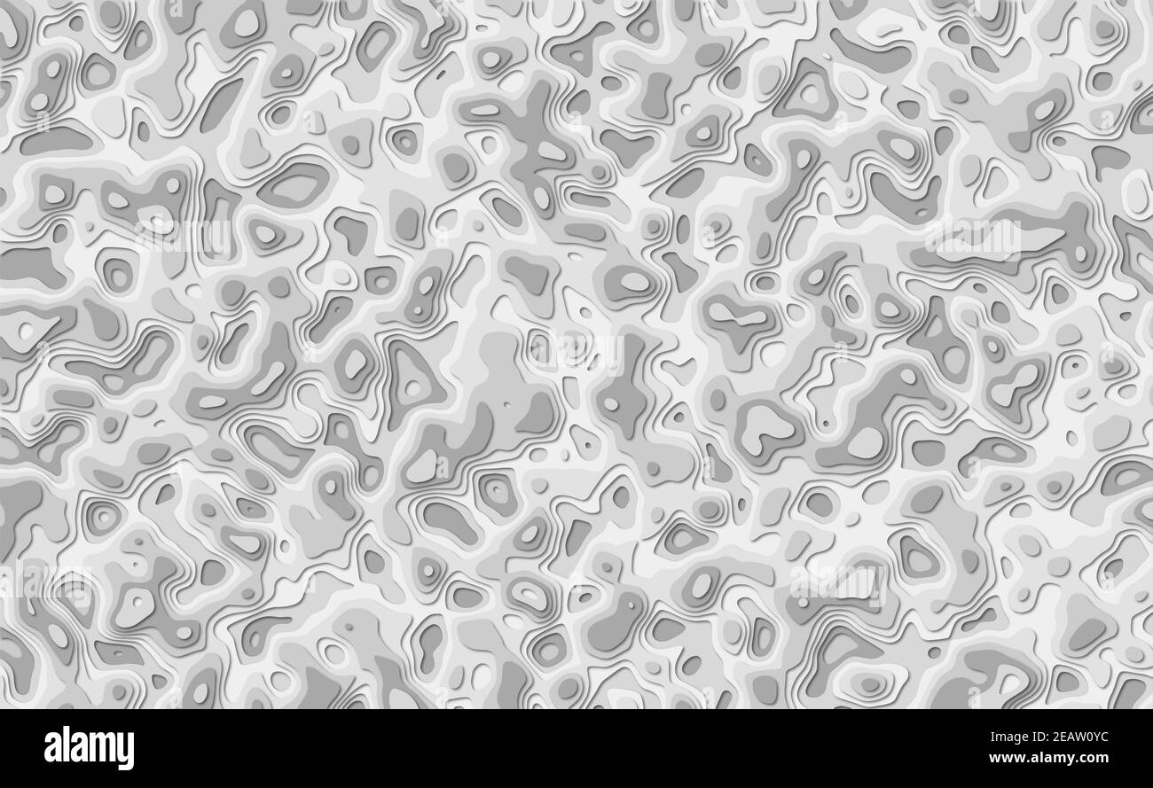 Banner mit abstraktem Hintergrund und Formen mit Papierschnitt-Mustern Stockfoto