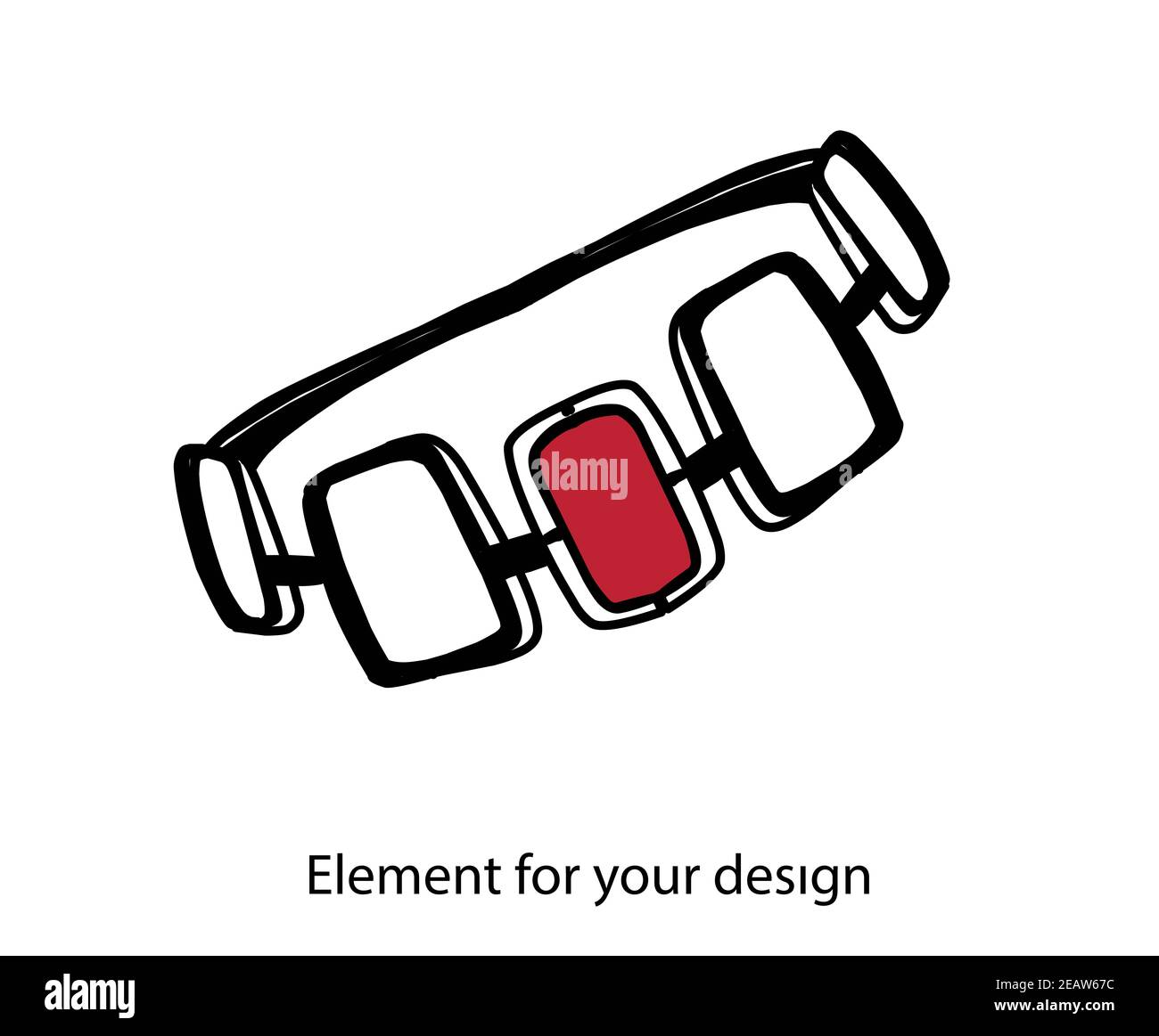 Rote Frauenkette. Halskette der Priesterin des gottes des Lichts. Illustration Stockfoto