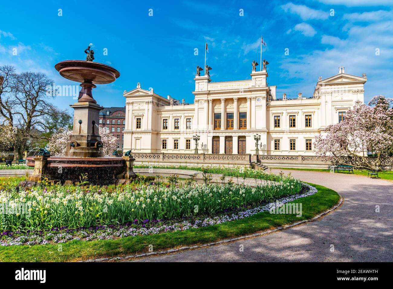 Blick auf die universität lund in Schweden Stockfoto