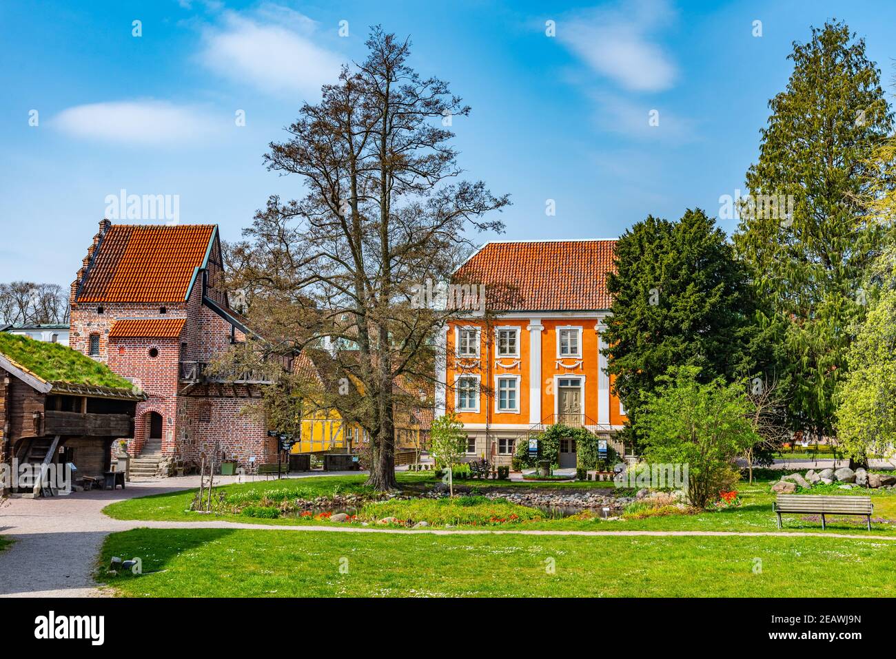 Villen im Freilichtmuseum Kulturen in Lund, Schweden Stockfoto