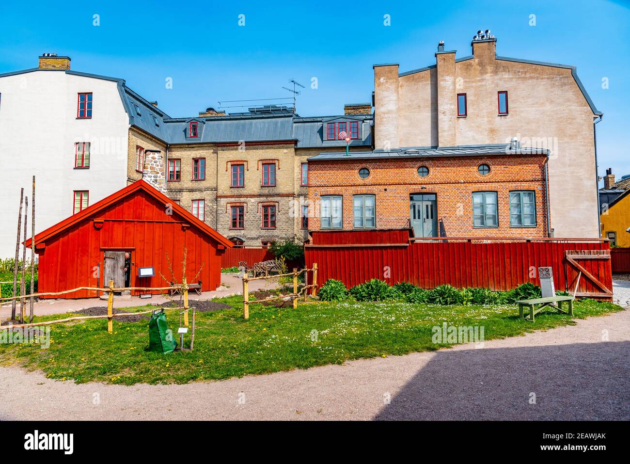 Villen im Freilichtmuseum Kulturen in Lund, Schweden Stockfoto