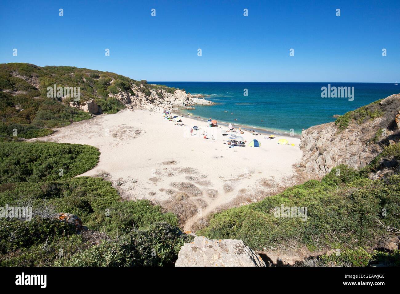 Feraxi Strand, Costa Rei Castiadas, Muravera, Cagliari Bezirk, Sardinien, Italien, Europa Stockfoto