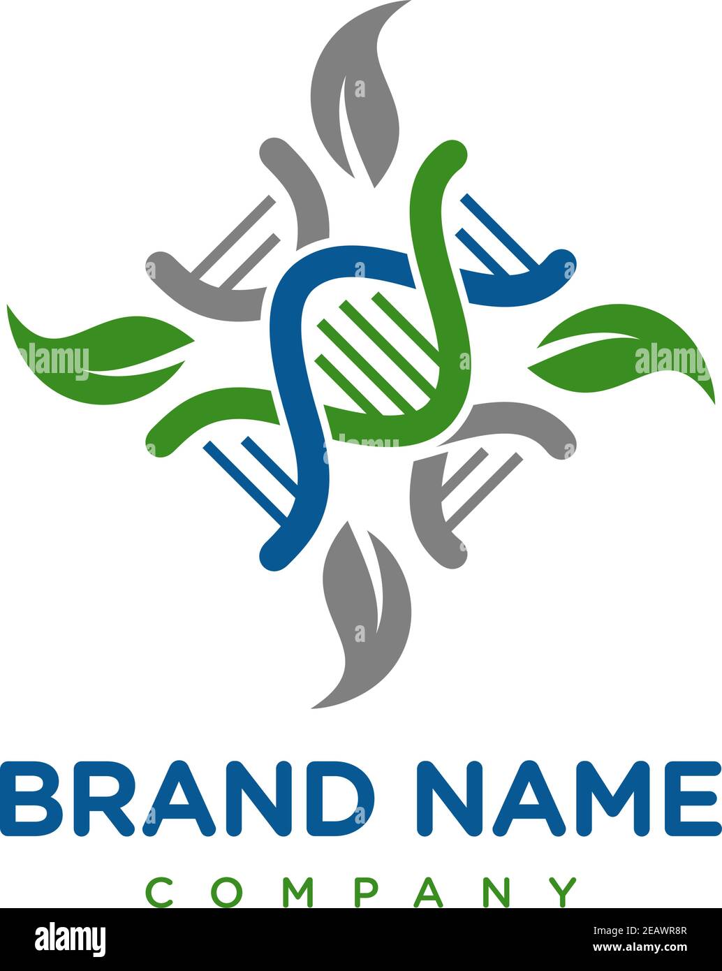Natürliche genetische Logo Design Ihr Unternehmen Stock Vektor
