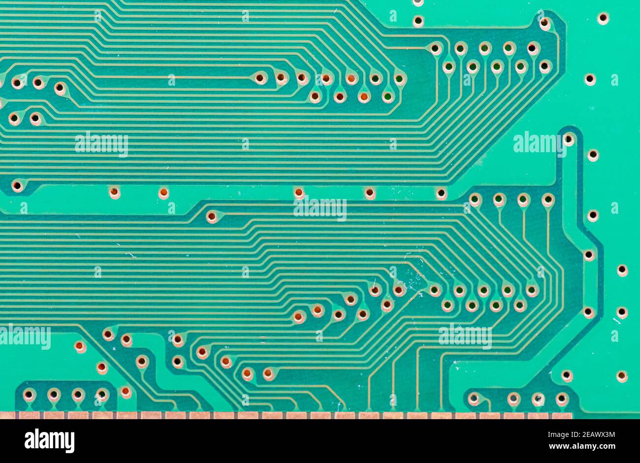 Nahaufnahme einer Leiterplatte Stockfoto