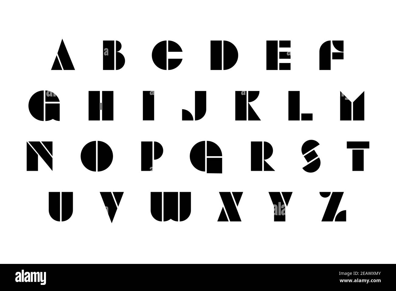 Bauhaus schriftart kaufen Alamy