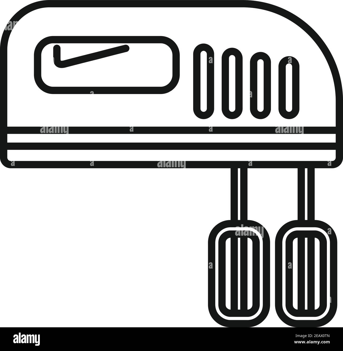 Elektrische Mixer Symbol, Umriss Stil Stock Vektor