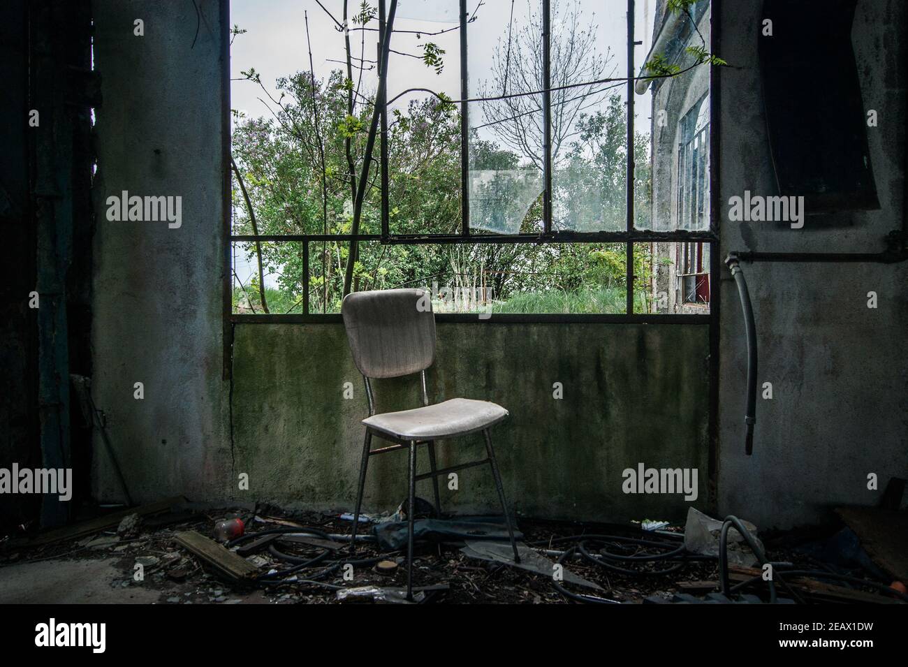 Urbex in Lothringen, Frankreich Stockfoto