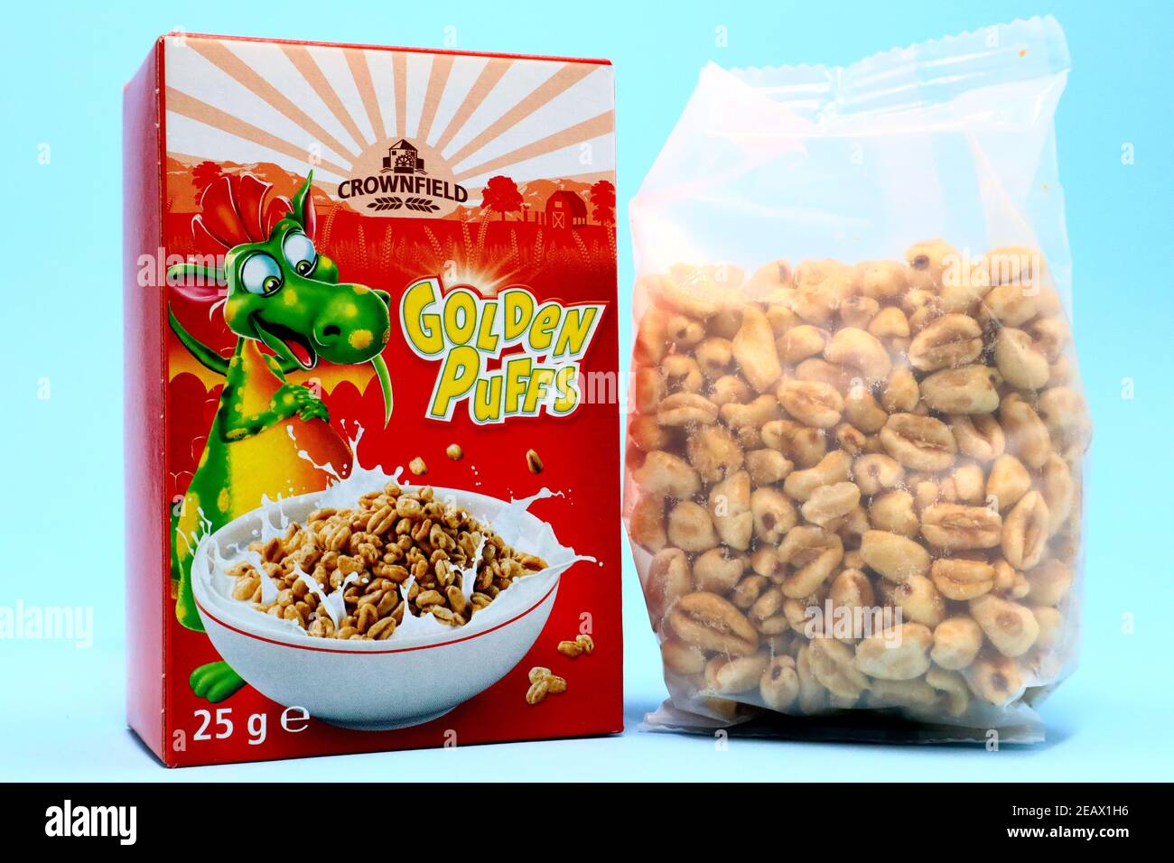 CROWNFIELD Getreide von LIDL Supermarkt-Kette verkauft Stockfoto