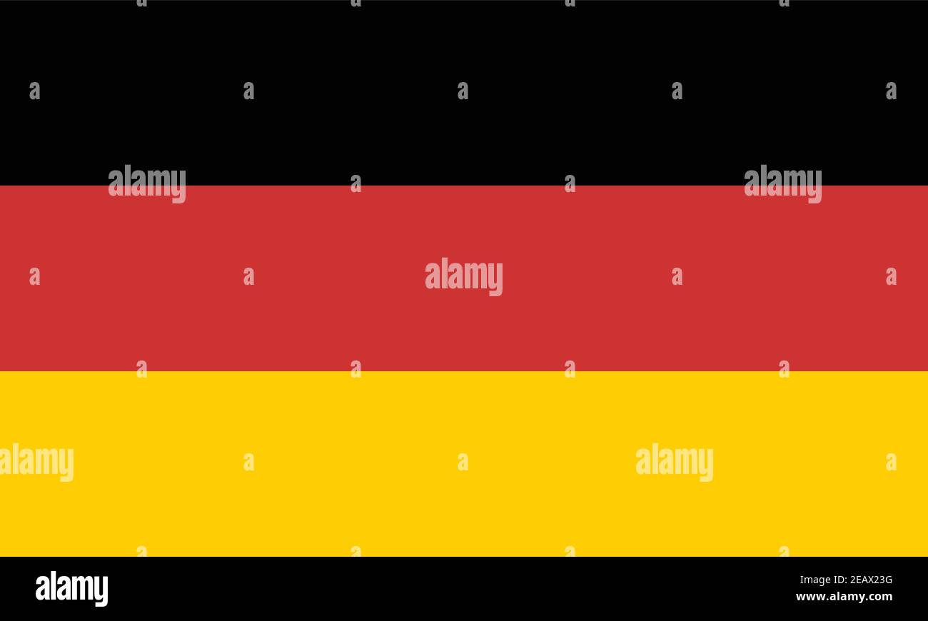 Aufkleber Deutschland-Flagge Band isoliert auf weiß. Konzept 3D