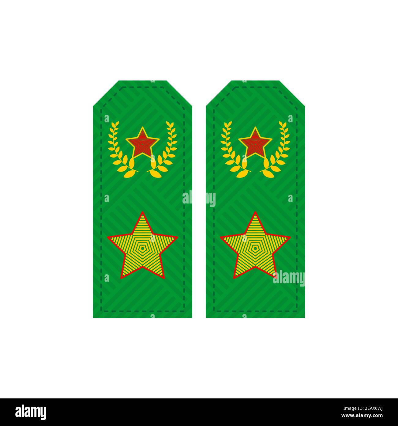 Schultergurte des russischen Generals. vektor-Illustration Stock Vektor