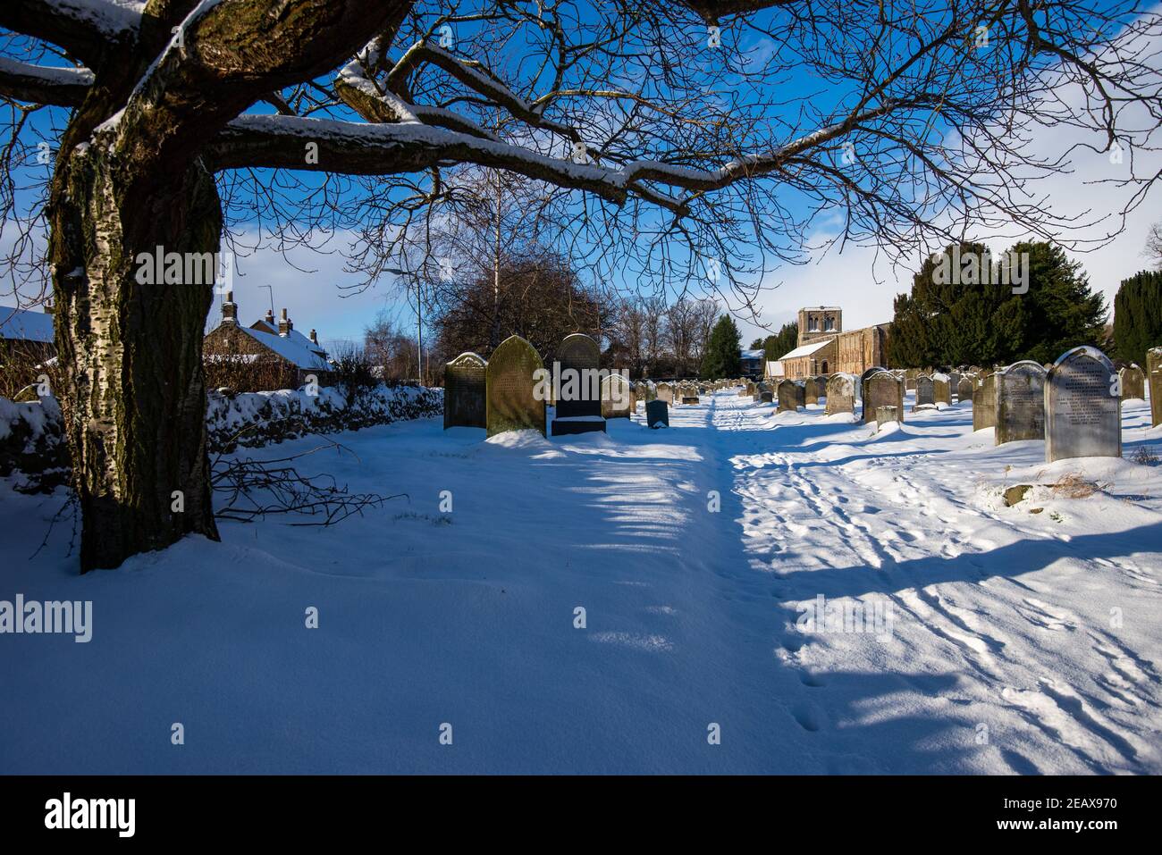 Norham Church, Northumberland eine der 1000 schönsten Kirchen in England Stockfoto