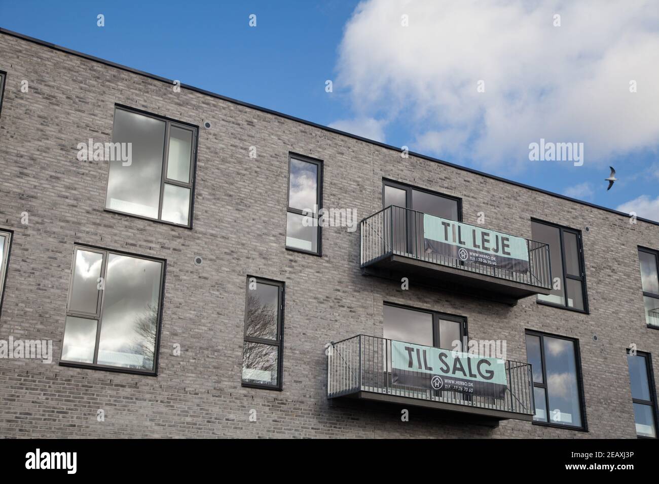 Arbeitsplatz in einem Dorf in Dänemark Stockfoto