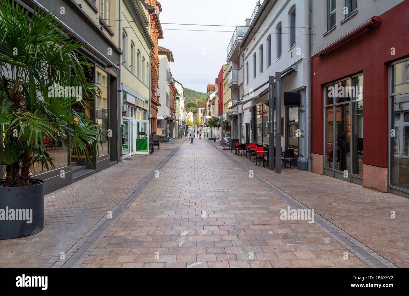 Stadtansicht von Neustadt an der Weinstraße, einer Stadt in Rheinland-Pfalz in Deutschland Stockfoto