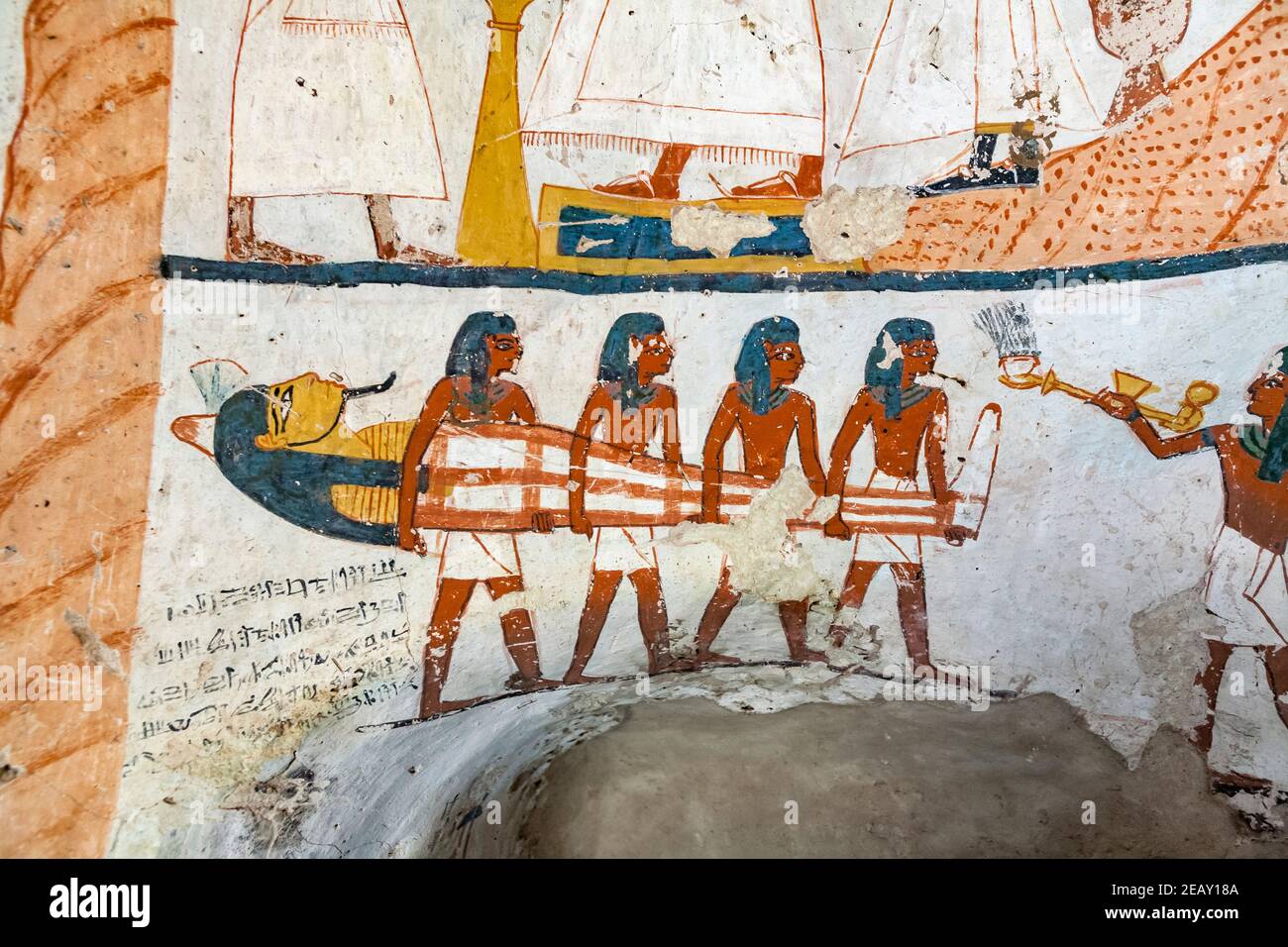 Das Grab von Amenemonet, Qurnet Murai, Luxor, Ägypten Stockfoto