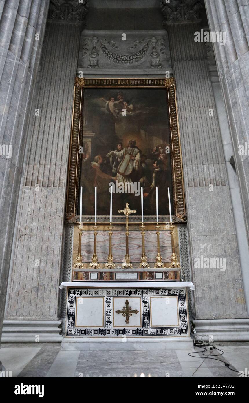 Napoli - Prima cappella sinistra nella Basilica di San Francesco Da Paola Stockfoto