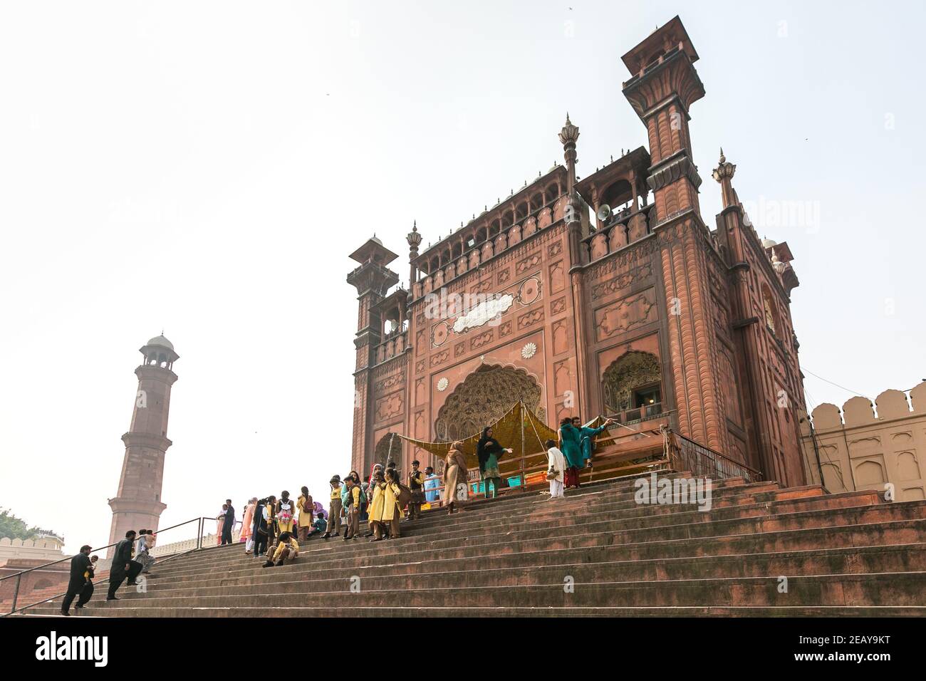 Lahore, Pakistan : Badshahi Moschee Stockfoto