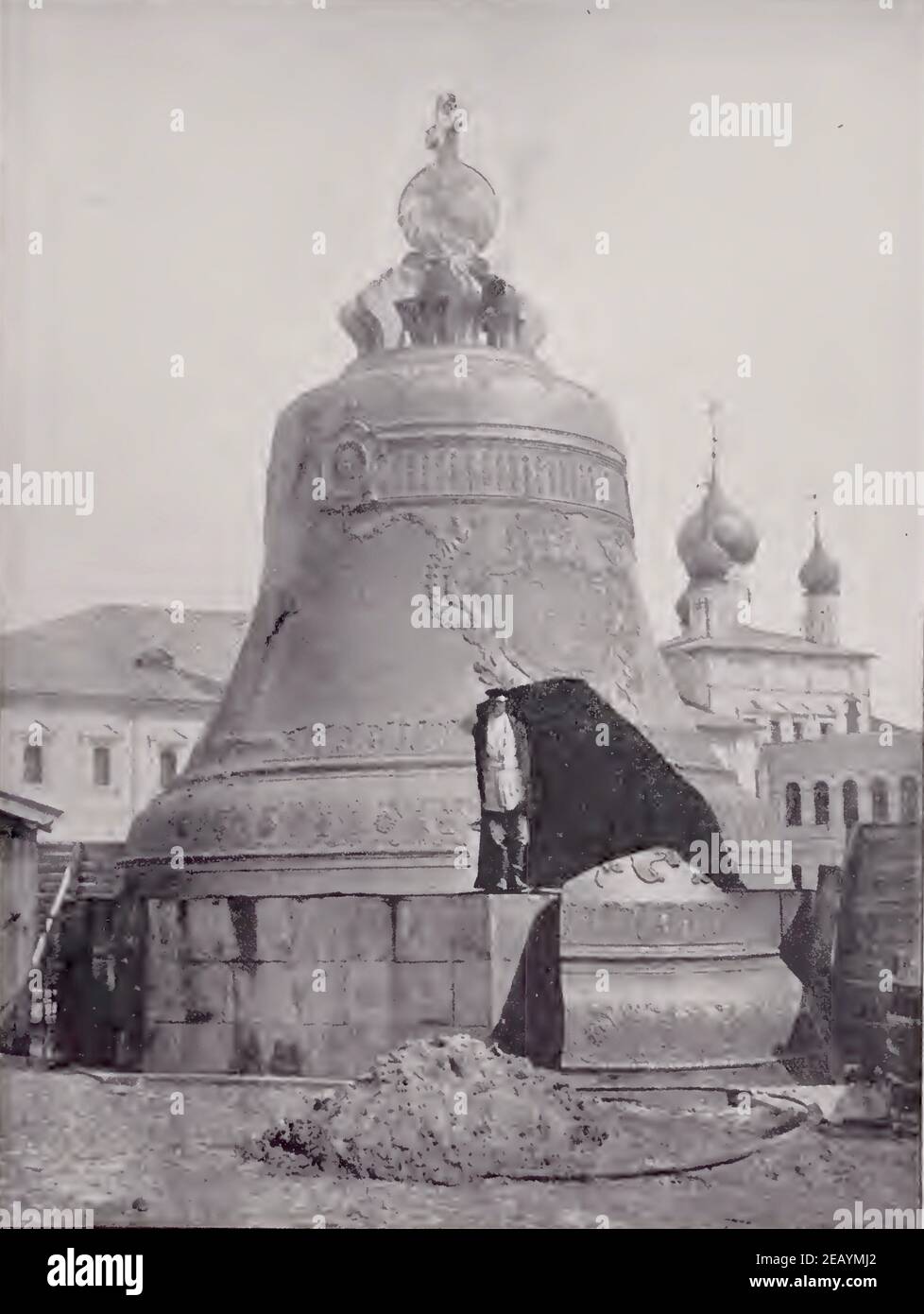 1892 Fotografie des Zaren Kolokol in Moskau, Russland - 1892 Stockfoto